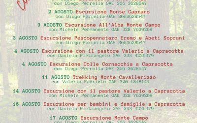 Escursione ad agosto Capracotta