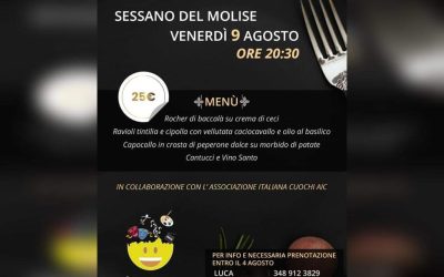 STELLE E SAPORI: Una Cena nel Piccolo Borgo di Sessano del Molise: Un’Esperienza Enogastronomica Unica